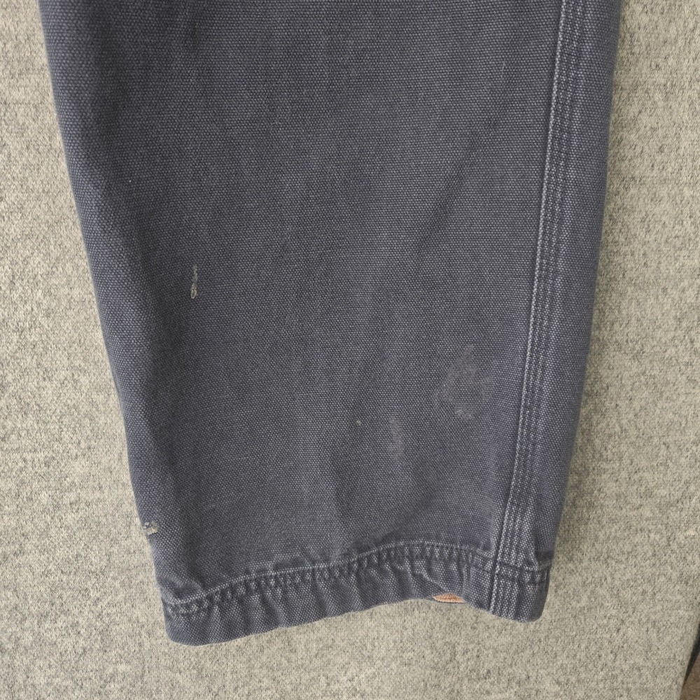 Duluth Trading Fire Hose Carpenter Pants Mens 38x32 Gray Cotton Canvas Workwear - Picture 10 of 16
